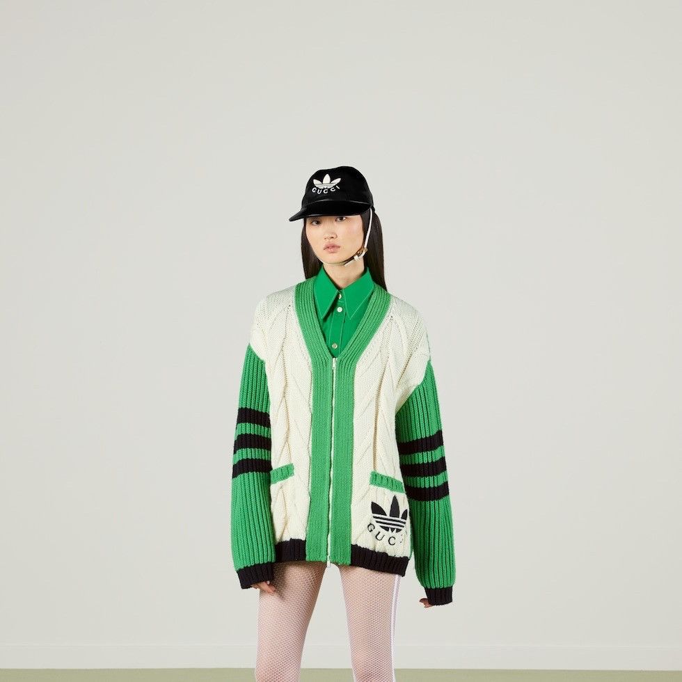 Adidas × Gucci 🔥$3.8K VALUE🔥Gucci x Adidas Wool Cardigan Jacket Blazer Size US M / EU 48-50 / 2 - 4 Thumbnail