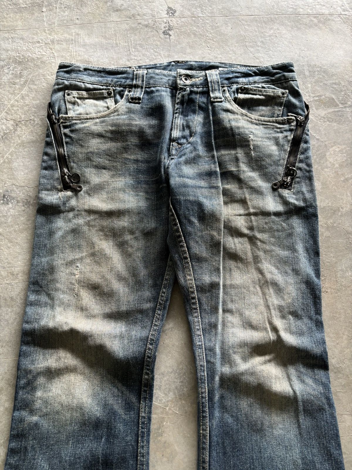 If Six Was Nine Flare Semantic design rusty japanese jeans punk grunge style Size US 34 / EU 50 - 2 Thumbnail
