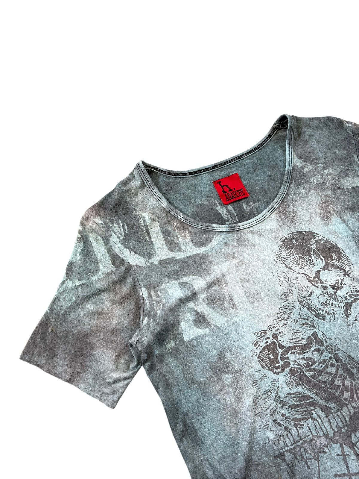 Japanese Brand h.Anarchy by h.Naoto Acid Blue Tshirt Size US XS / EU 42 / 0 - 5 Thumbnail