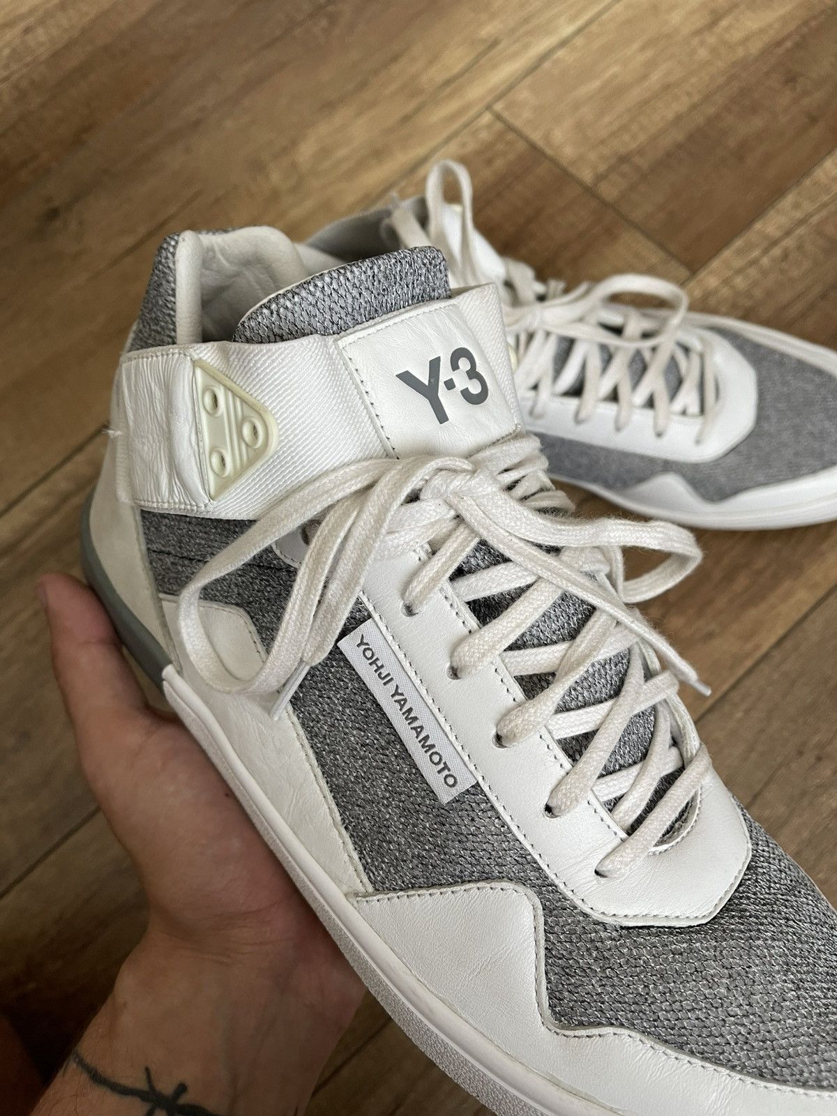 Y-3 Y-3 Yohji Yamamoto Adidas High Top Sneakers Shoes Size US 10.5 / EU 43-44 - 13 Thumbnail
