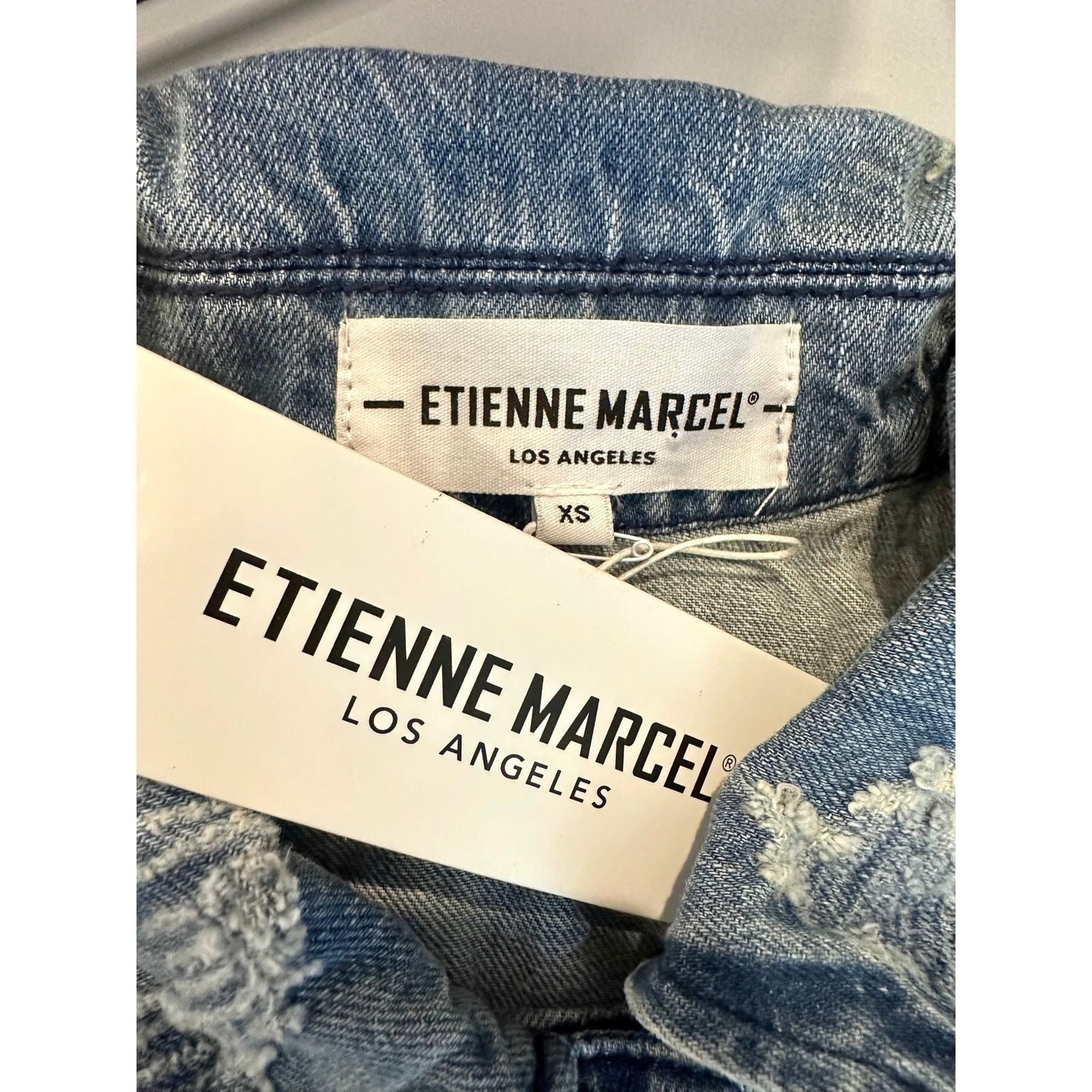 Other Etienne Marcel Julia Denim Jacket Embroidered Sequin Blue XS Size XS / US 0-2 / IT 36-38 - 16 Thumbnail