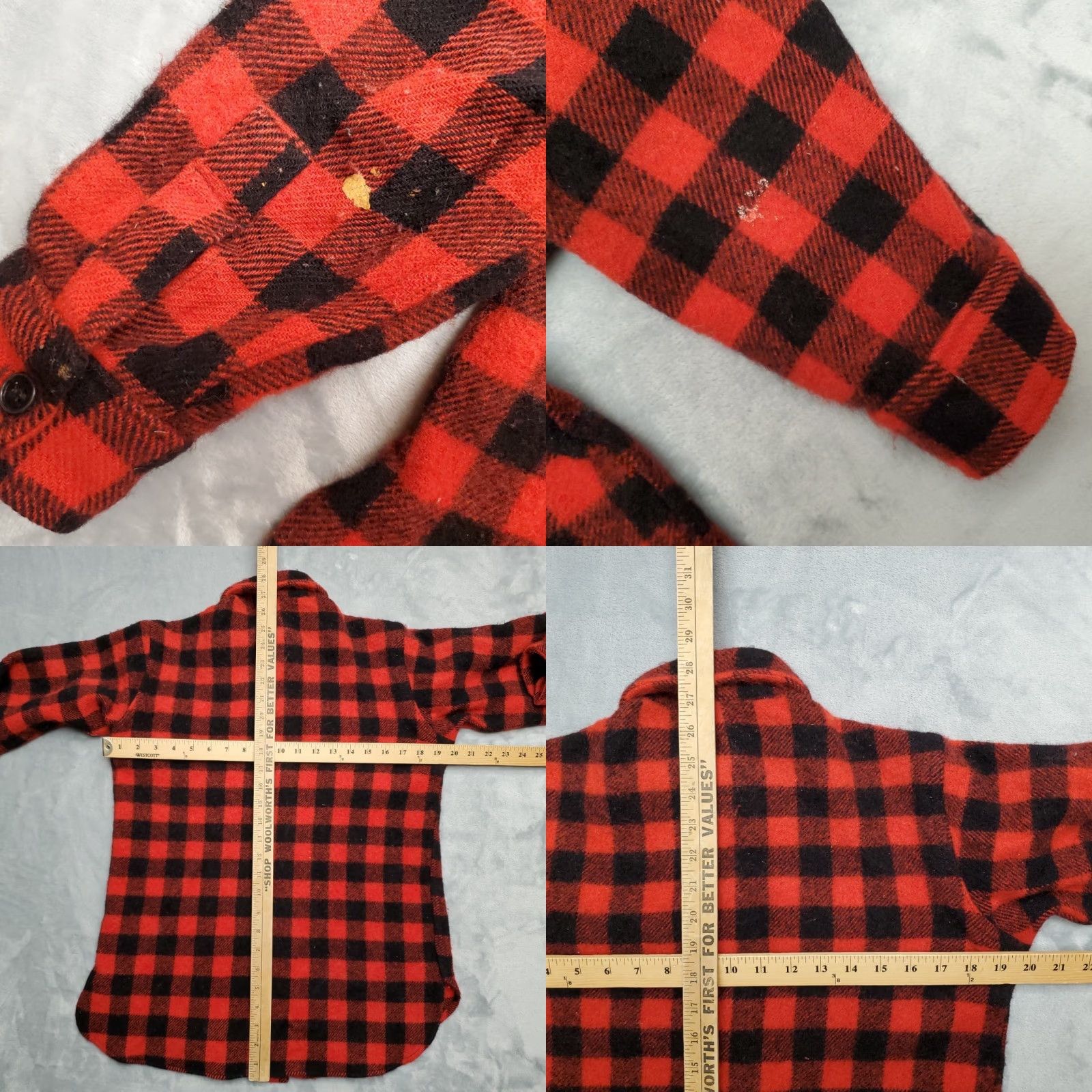 Vintage VINTAGE Woolrich Shirt Mens S Red Buffalo Plaid Wool Button Overshirt Jacket 80s Logger Size US S / EU 44-46 / 1 - 8 Thumbnail