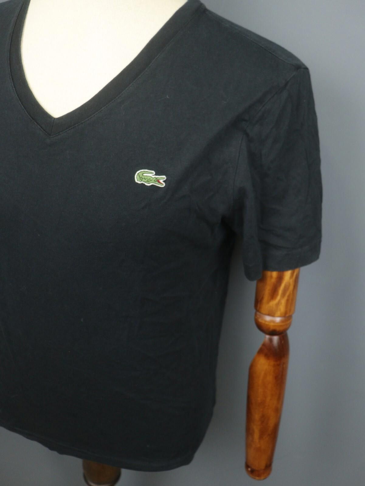 Lacoste Lacoste Black 100% Cotton Pullover Tee Shirt Size 4 Size US M / EU 48-50 / 2 - 5 Thumbnail
