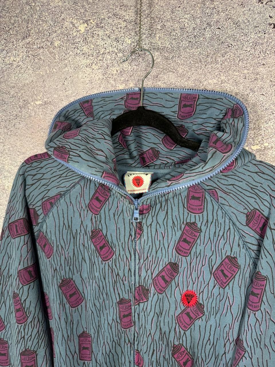 Icecream RARE BBC Icecream Spray Camo Full Zip Hoodie 2XL Size Size US XXL / EU 58 / 5 - 5 Thumbnail