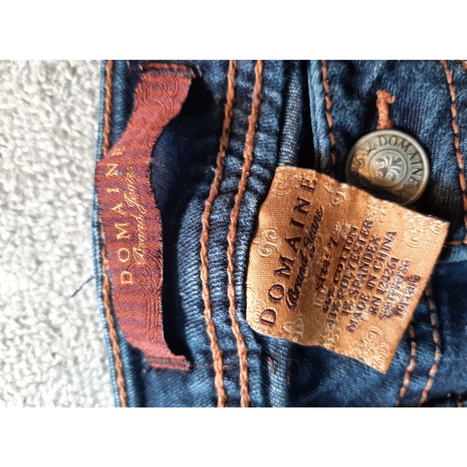 Vintage Domaine Jeans Skinny Dark Wash Size 7 Blue Women Regular Denim Cotton 7 Jeans Skinny Dark Wash Domaine Women Size 28" / US 6 / IT 42 - 5 Thumbnail
