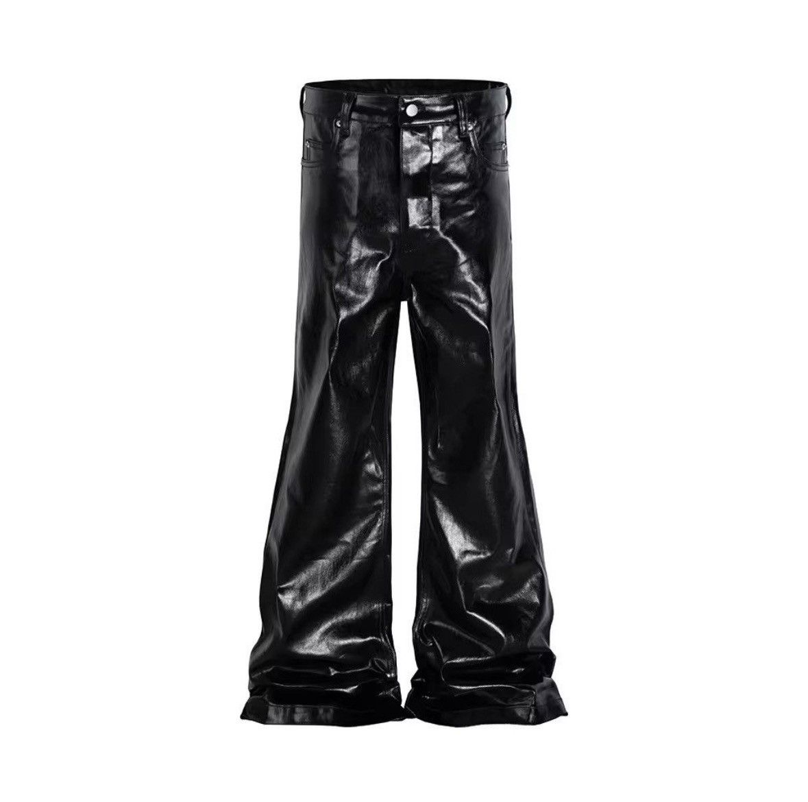 Japanese Brand × Jean Black-coated Glossy Patent Leather Size US 32 / EU 48 - 3 Thumbnail