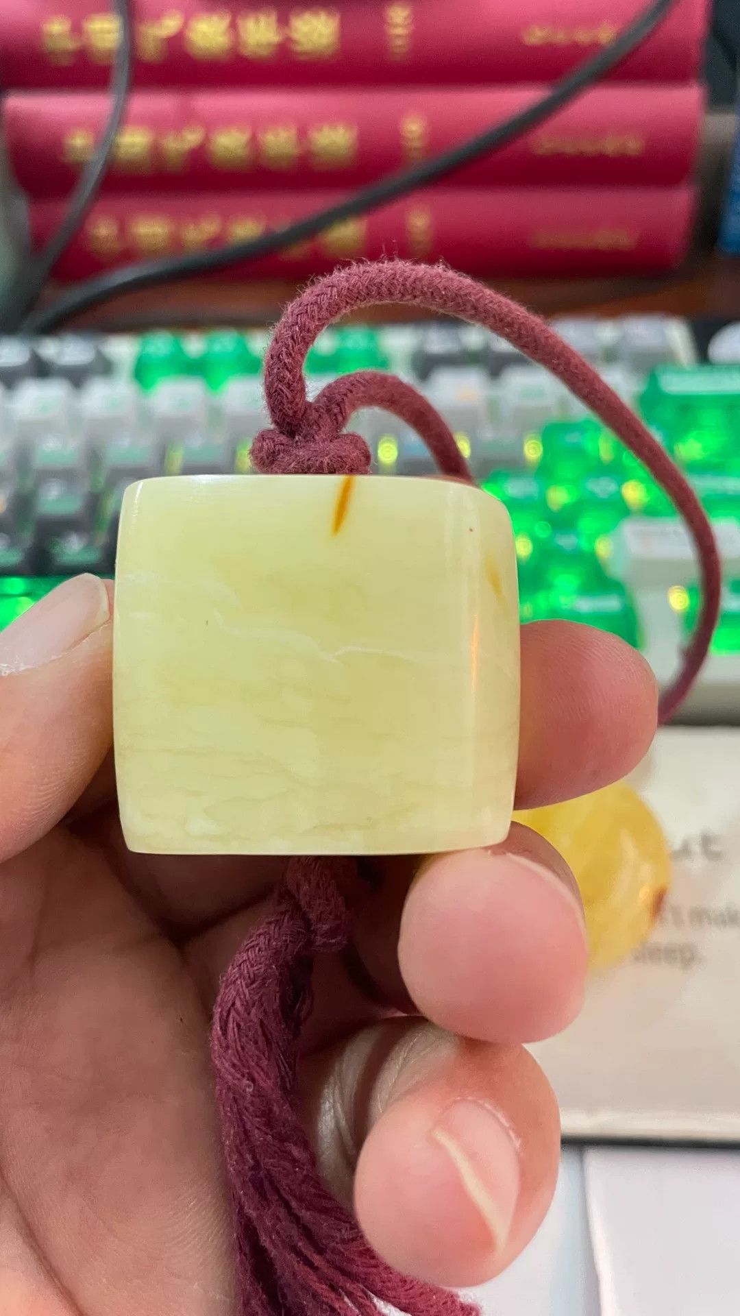 Japanese Brand Danish Amber Handheld Raw Stone Size ONE SIZE - 1 Thumbnail