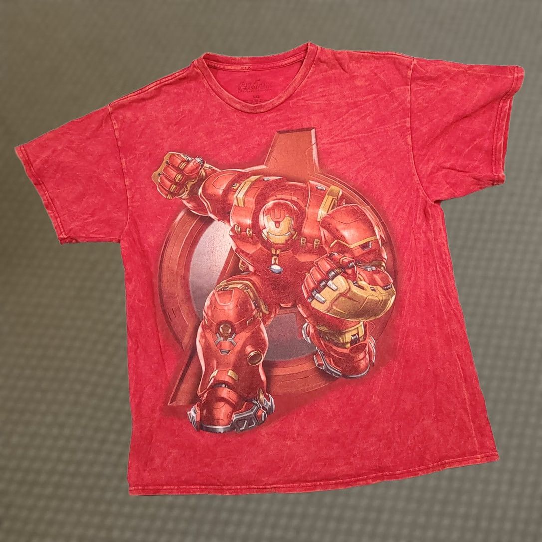Vintage VINTAGE Marvel Avengers T Shirt Mens L Red Iron Man Short Sleeve Graphic Tie-Dye Size US L / EU 52-54 / 3 - 1 Thumbnail