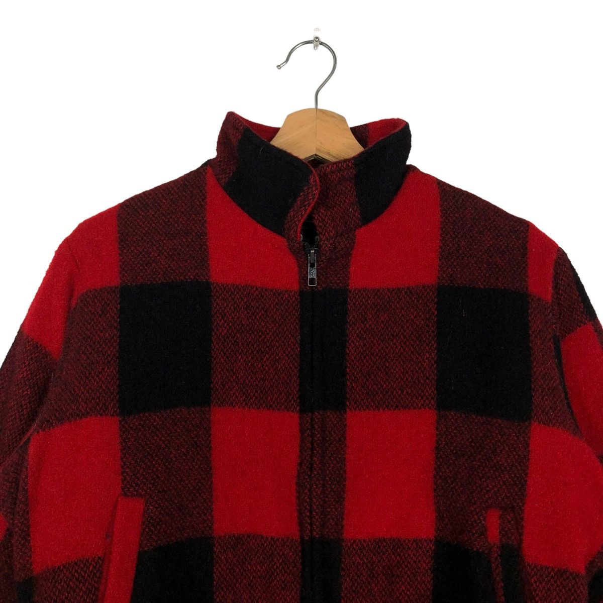 Vintage 🔥80’s VINTAGE CROPPED TARTAN DESIGN WOOL JACKET MINK FUR Size M / US 6-8 / IT 42-44 - 3 Thumbnail