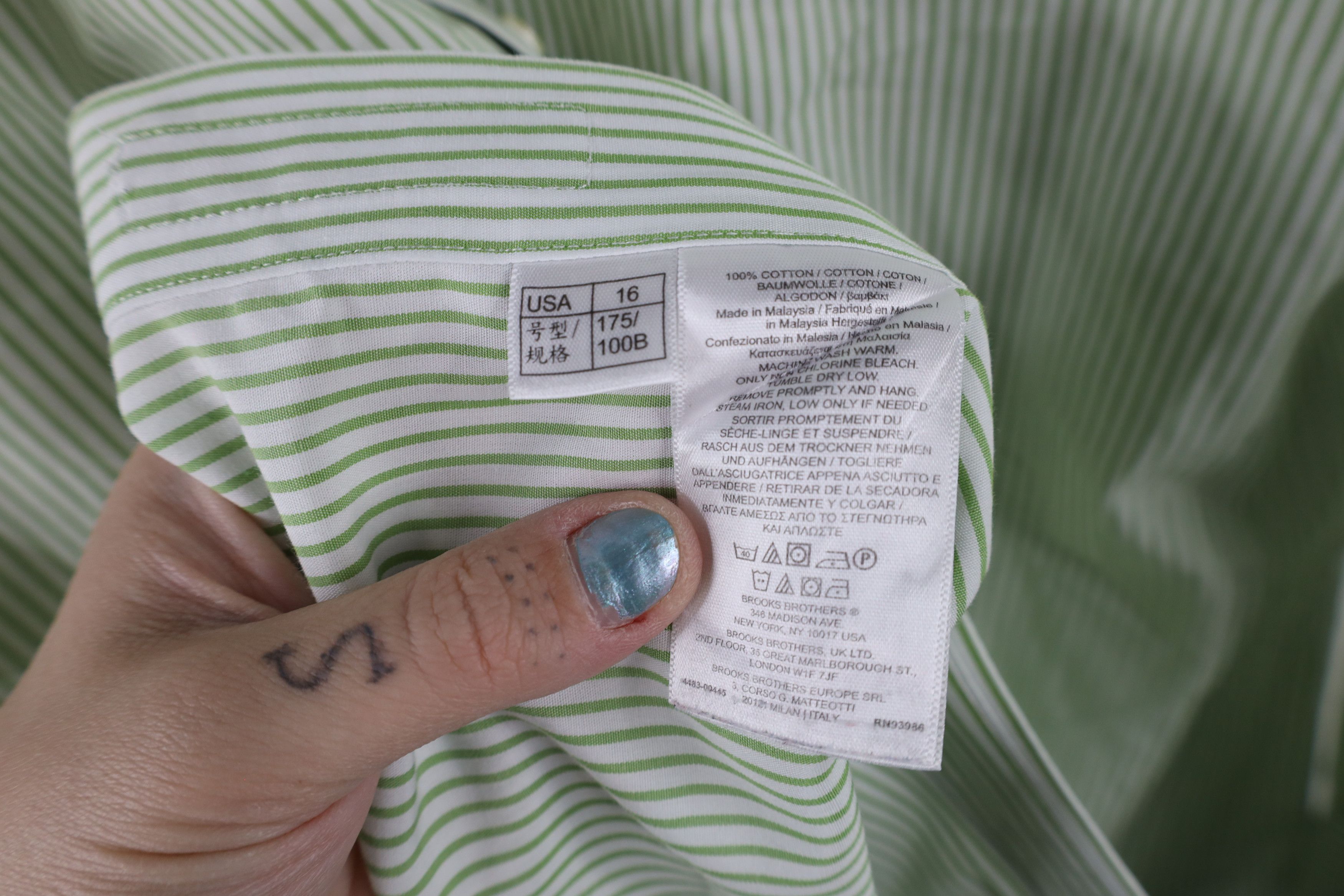 Brooks Brothers × Vintage Vintage Brooks Brothers Original Cotton Button Down Shirt Size US L / EU 52-54 / 3 - 7 Thumbnail