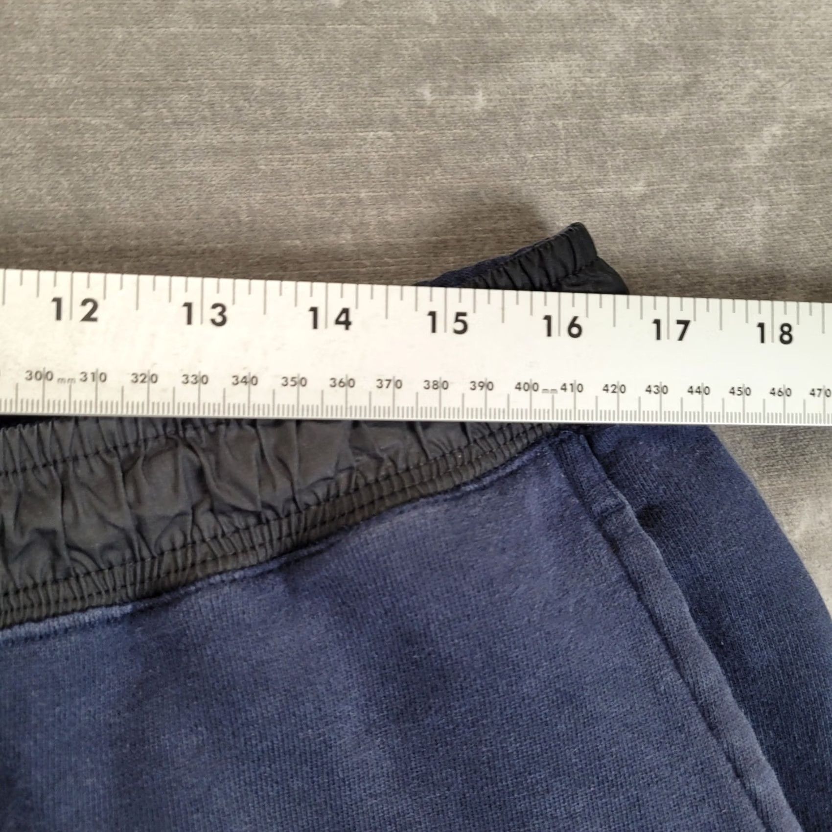 Nike Nike Mens XXL Navy Blue Fleece Jogger Sweatpants Elastic Waist Drawstring Pockets Athletic Style Size US 39 - 6 Thumbnail