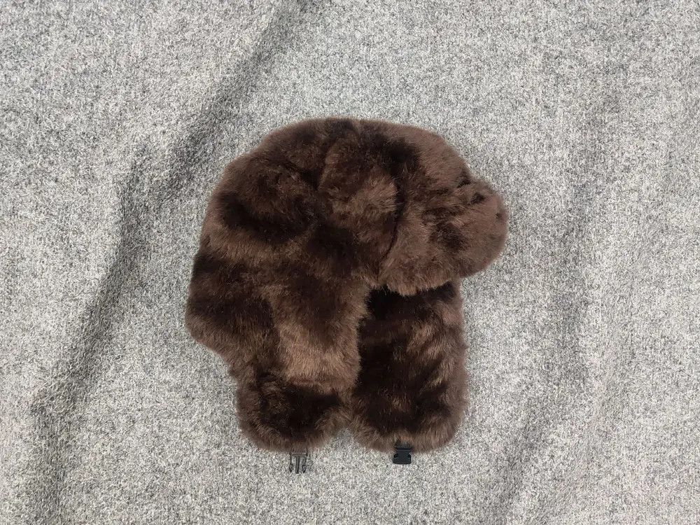 Japanese Brand Vintage Y2K Fuzzy Fur Ushanka Hat Brown faded l.g.b. Style Size ONE SIZE - 1 Thumbnail