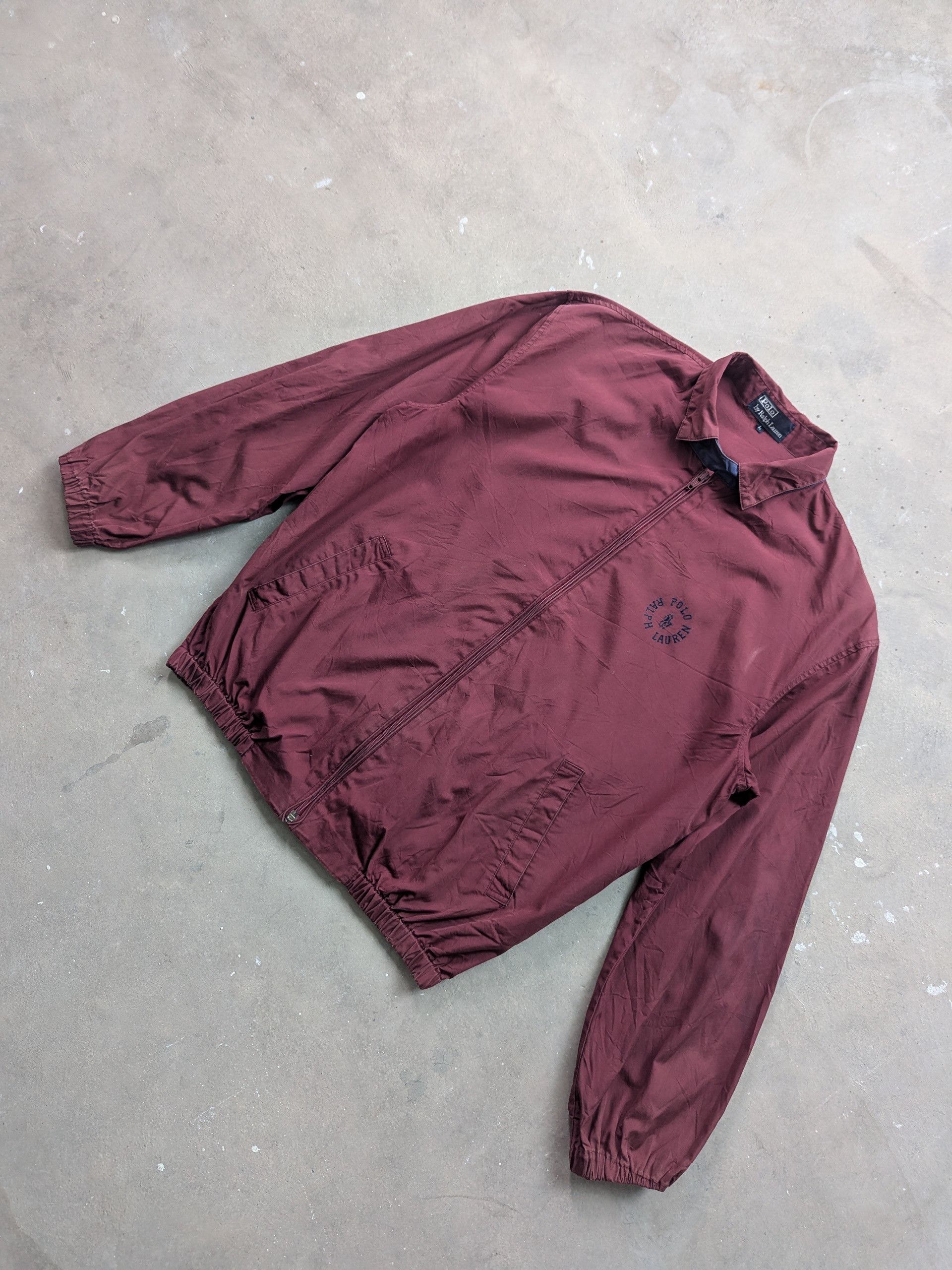 Polo Ralph Lauren × Vintage Vintage Polo Ralph Lauren Light Jacket Maroon Size US L / EU 52-54 / 3 - 2 Thumbnail