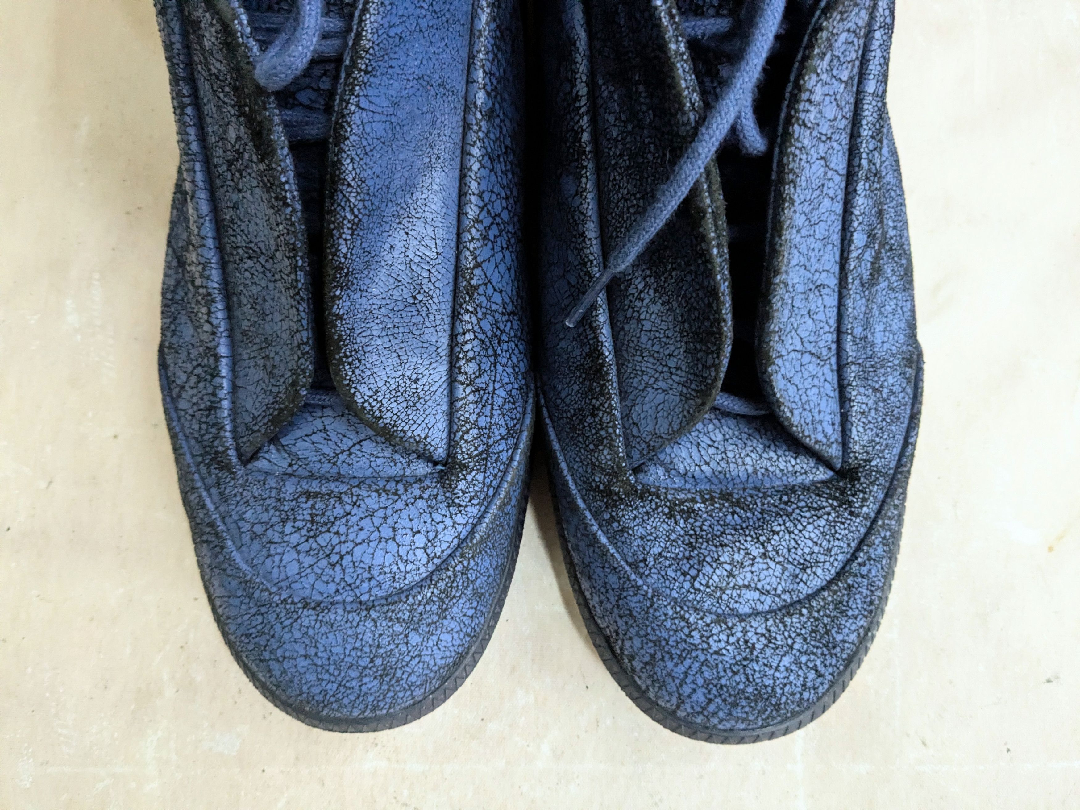 Maison Margiela Maison Margiela Future Blue 9 42 High Tops Leather Size US 9 / EU 42 - 3 Thumbnail