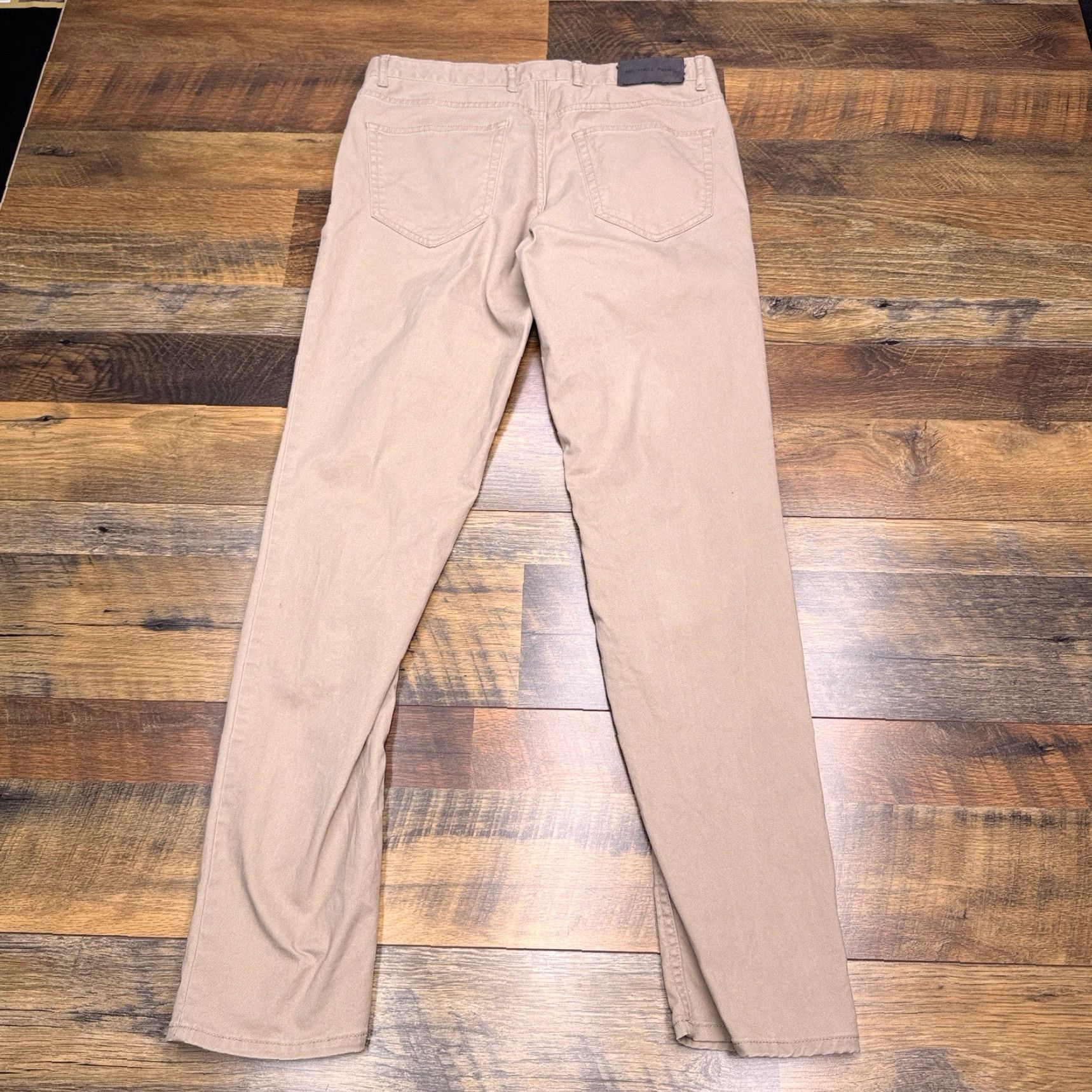 Michael Kors Michael Kors Parker Slim Fit Pants Mens 30x32 Chino Brown Twill Stretch Cotton Elastane Straight Leg 5-Pocket Button Zip Casual Wedding Renaissance? Size US 30 / EU 46 - 3 Thumbnail