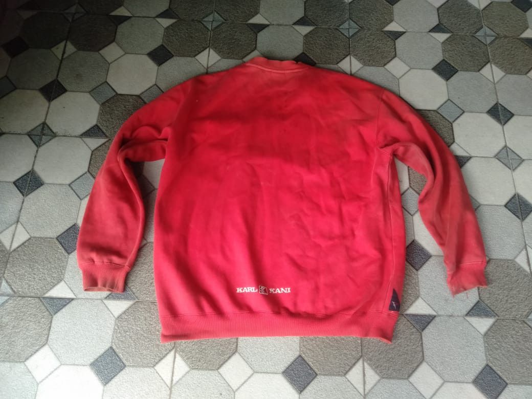 Karl Kani Karl Kani Vintage 90s Embroidery Sweater Streetwear Red Size US L / EU 52-54 / 3 - 3 Thumbnail