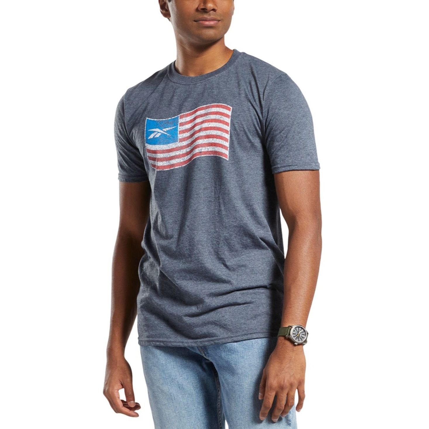 Reebok Rebook Men's Graphic T-Shirt GB1313, Dark Gray, Sz. S Size US S / EU 44-46 / 1 - 2 Thumbnail