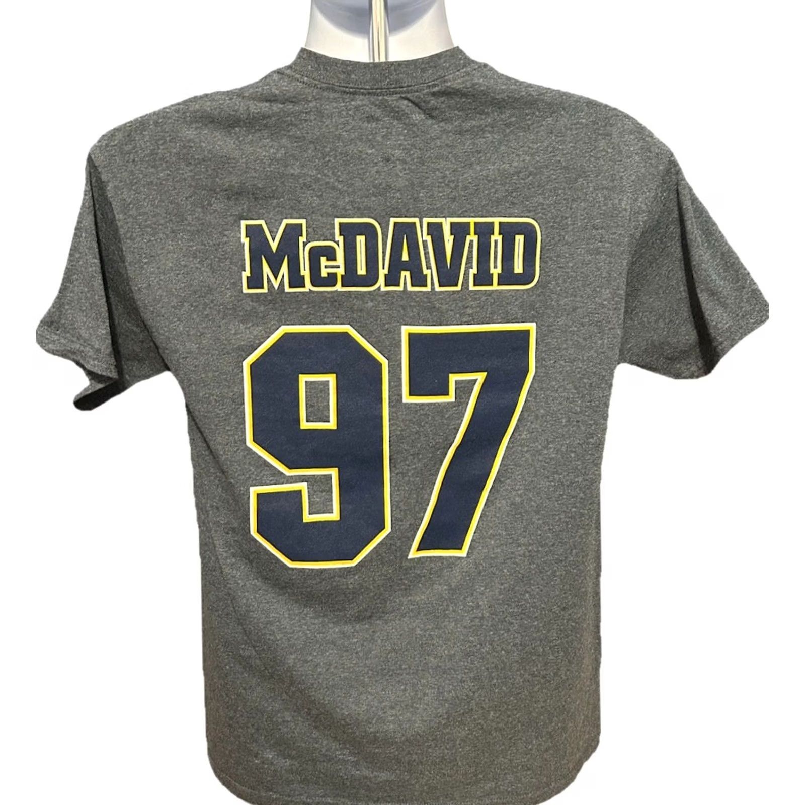 Gildan Connor Mcdavid Erie Otters Shirt Men Medium Gray Short Sleeve Minor League Size US M / EU 48-50 / 2 - 2 Thumbnail