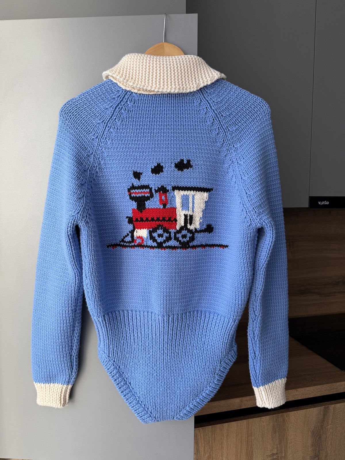 Miu Miu Miu Miu FW20 Runway Embroidered Intarsia Blue Wool Bodysuit Size S / US 4 / IT 40 - 8 Thumbnail