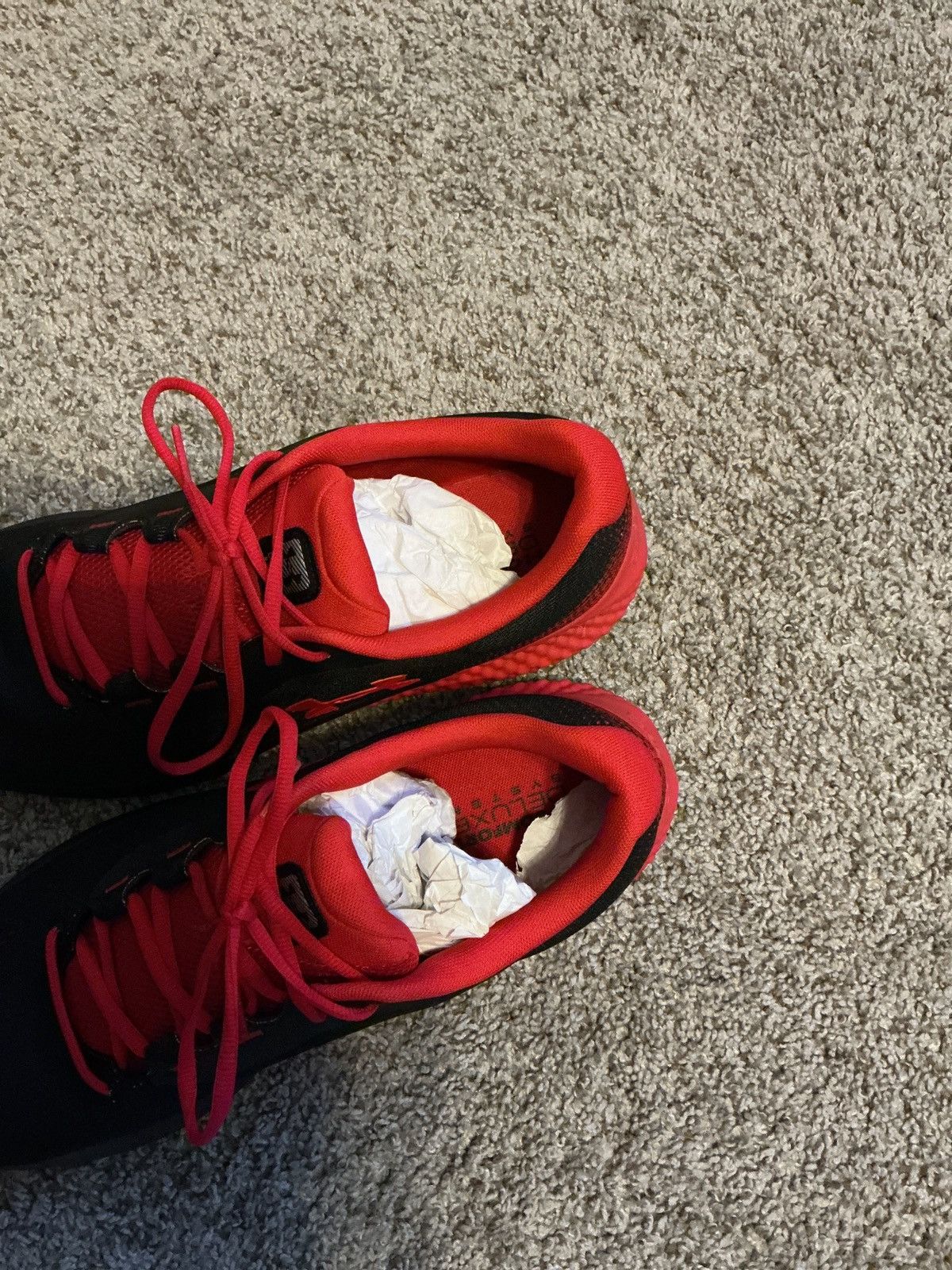 Under Armour Under Armour Charged Rouge 4 Athlete Shoes Black/Red Size 13 Size US 13 / EU 46 - 8 Thumbnail