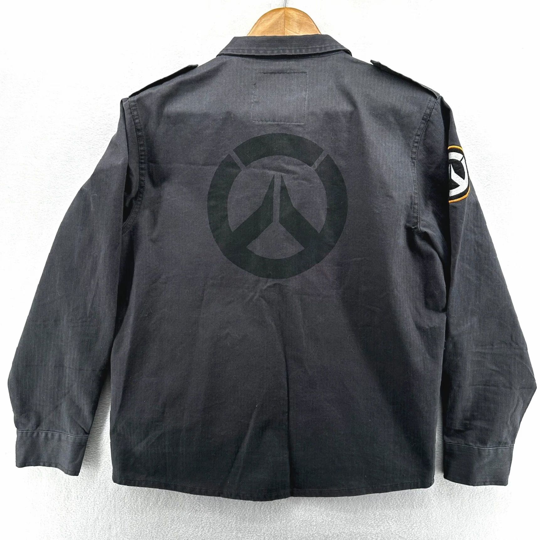 Vintage WeLoveFine Military Jacket Button Up Gray Men's Size Medium Long Sleeve Size US M / EU 48-50 / 2 - 2 Thumbnail