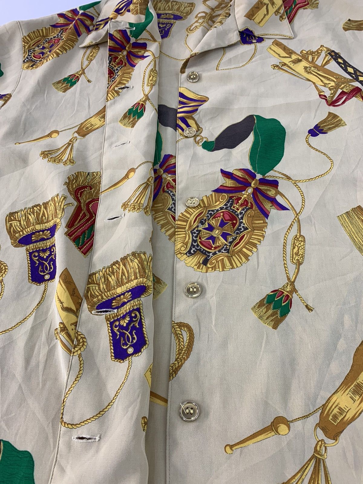 Japanese Brand 90s Memory Onward Baroque Art Button Up Shirt Size US L / EU 52-54 / 3 - 4 Thumbnail