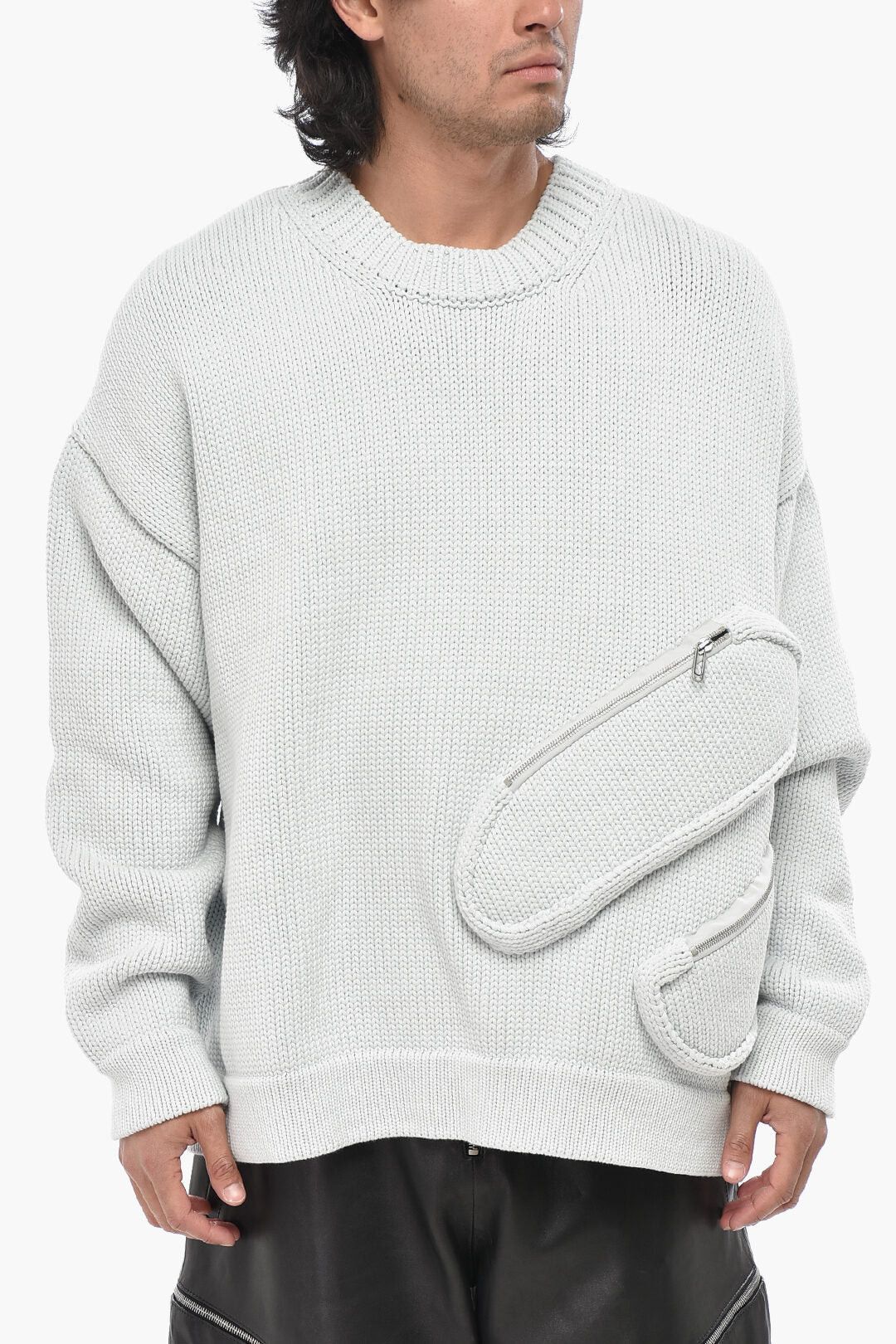 Off-White og1mm0526 Maglia Girocollo Sweater in White Size US XS / EU 42 / 0 - 1 Thumbnail