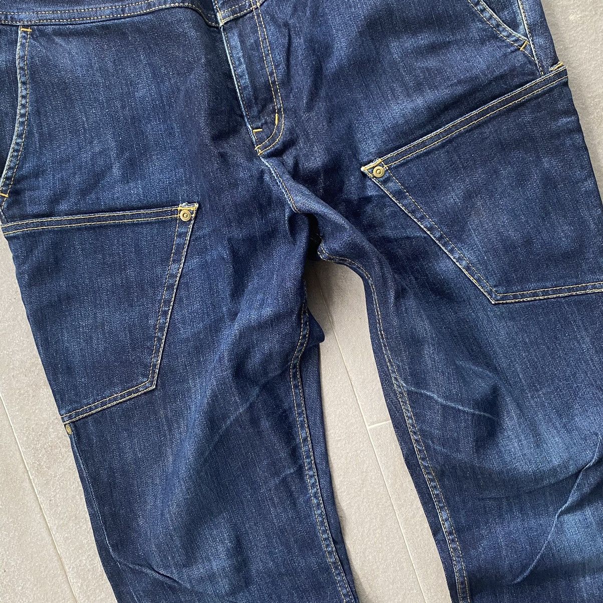 Japanese Brand × mercibeaucoup Mercibeacoup drop crotch jeans high waist ankle tapered Size US 32 / EU 48 - 5 Thumbnail