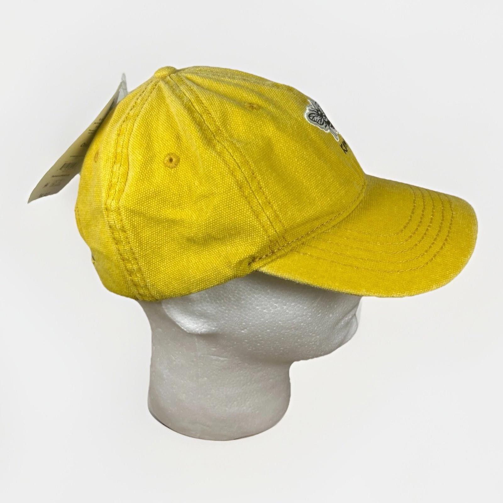Designer BE KIND Hat Strapback Adjustable Yellow Ball Cap Buckle Size ONE SIZE - 3 Thumbnail