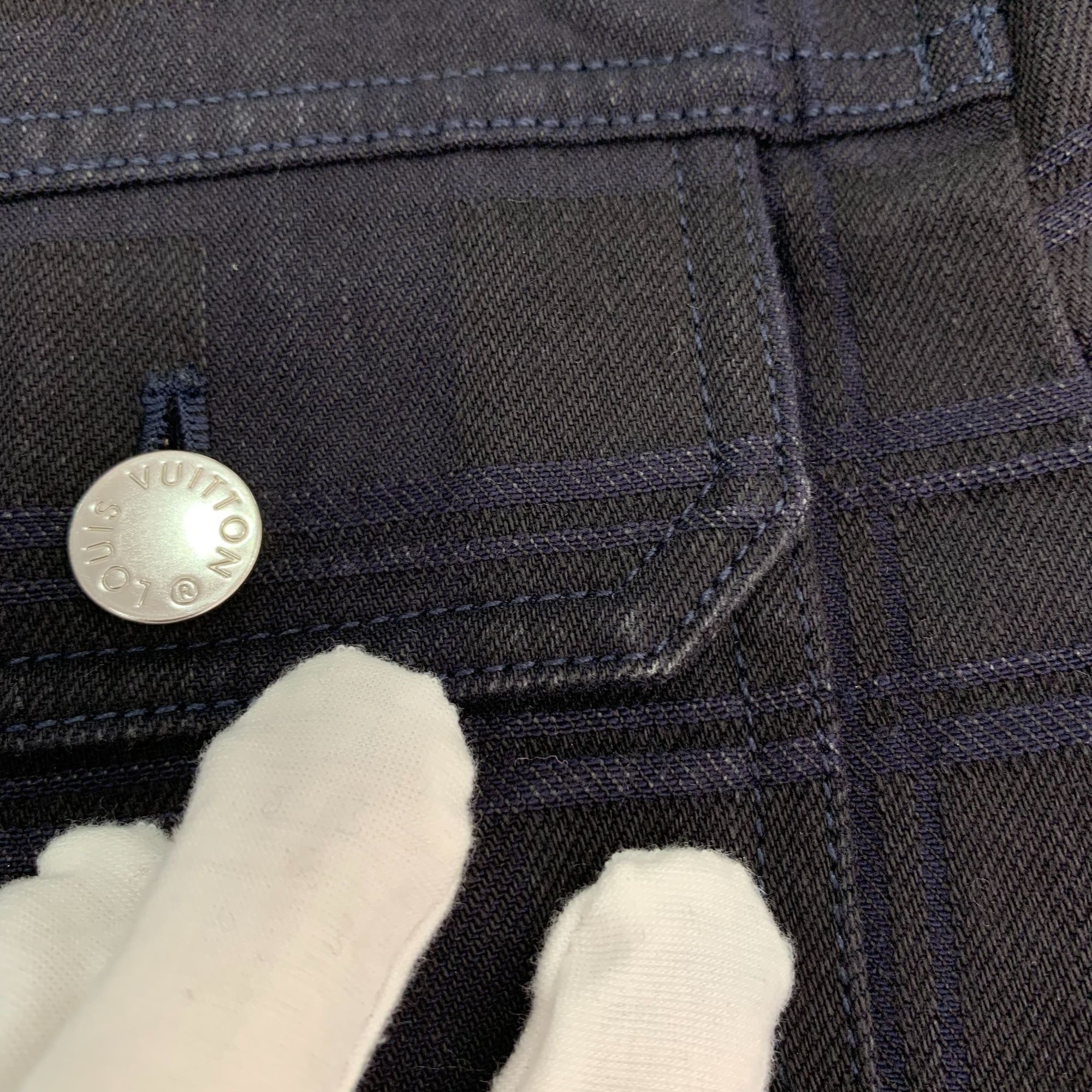 Louis Vuitton Louis Vuitton Color-Block Check Cotton Collared Denim Jacket Size US M / EU 48-50 / 2 - 12 Thumbnail
