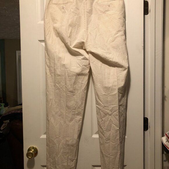 Other Alan lebow men's new cream 100%cotton pants size: 36/36 Size US 36 / EU 52 - 6 Thumbnail
