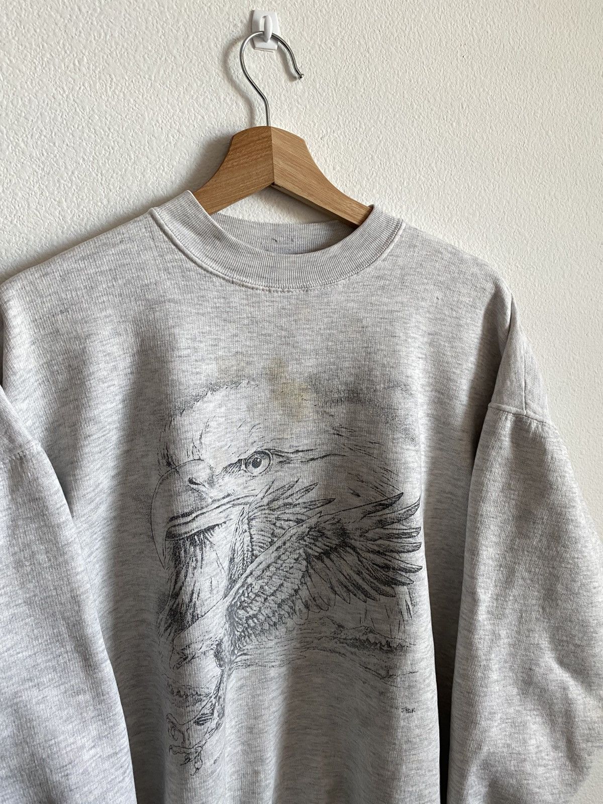 Vintage Vintage 90s Eagle Crewneck Sweatshirt Size US XL / EU 56 / 4 - 3 Thumbnail