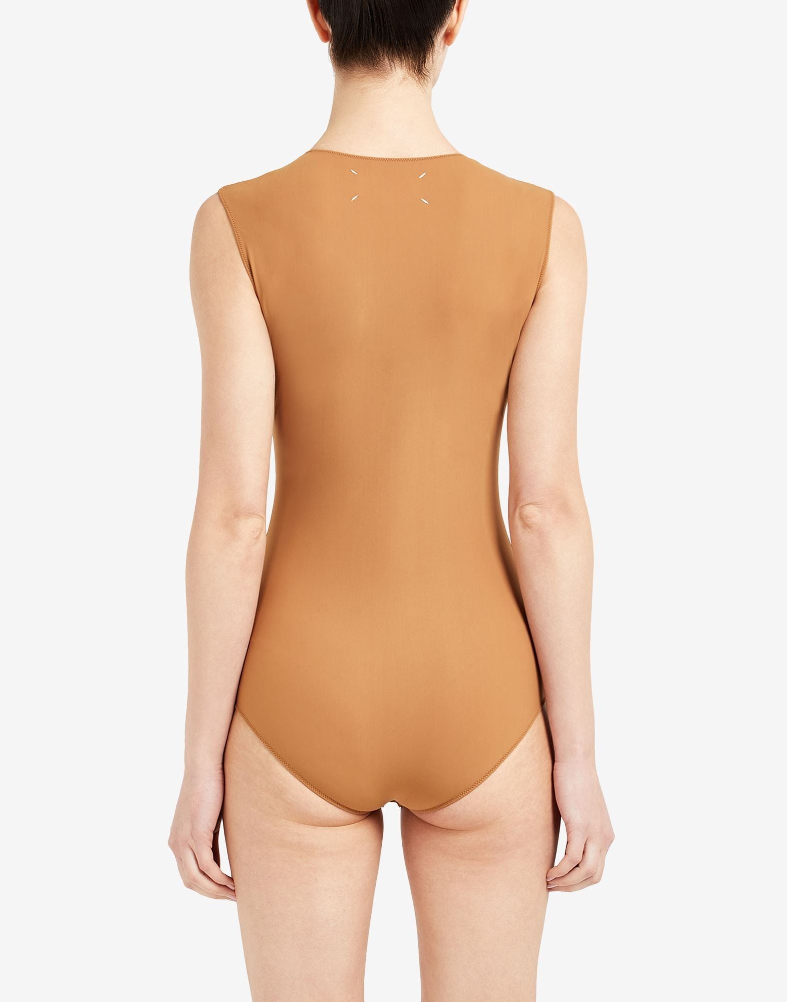 Maison Margiela o1w1db11225 Sleeveless Bodysuit in Brown Size M / US 6-8 / IT 42-44 - 4 Thumbnail