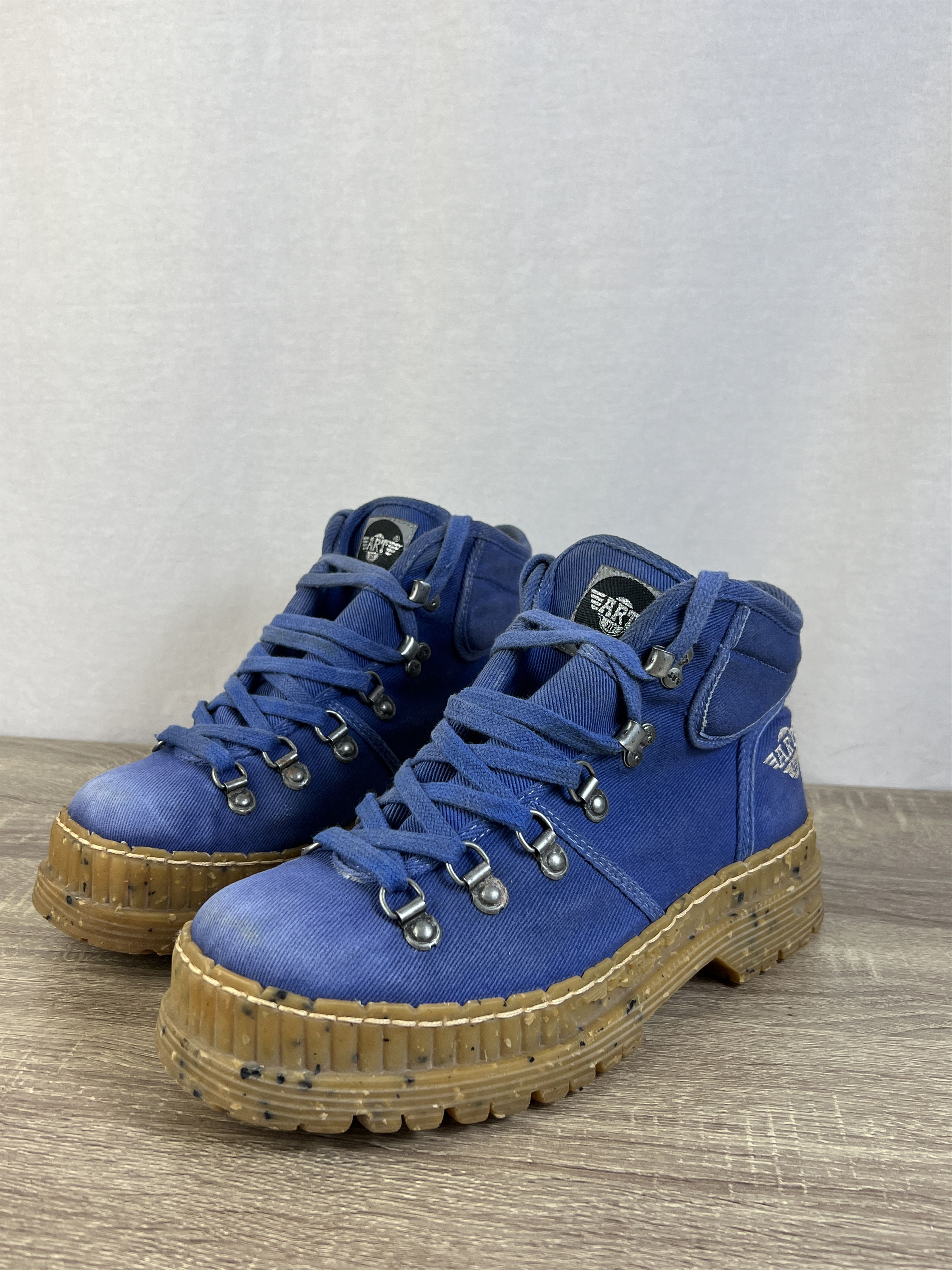 Japanese Brand Vintage The Art Company Chunky Blue Personal Boots Size US 8.5 / EU 41-42 - 2 Thumbnail