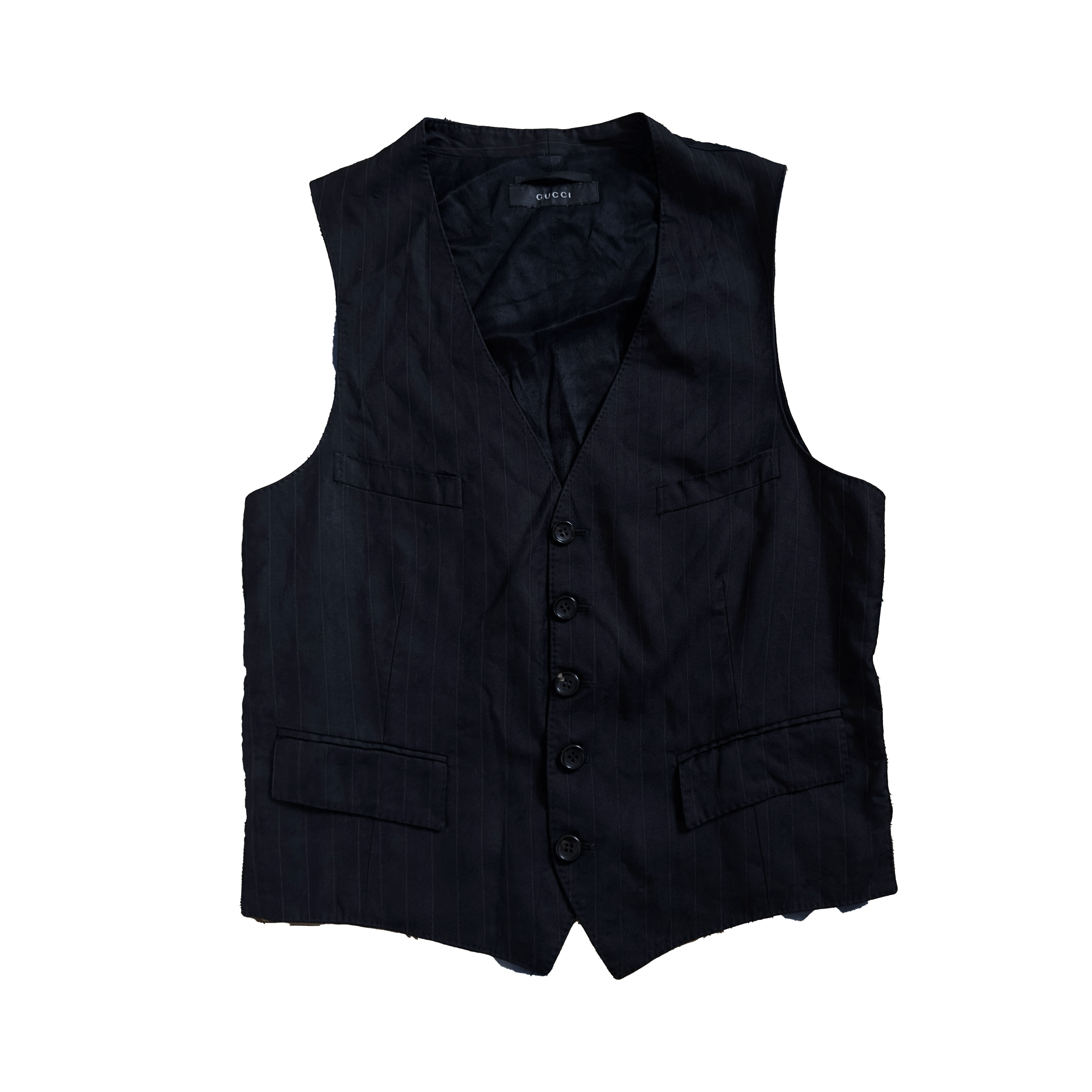 Gucci by Tom Ford Wool Vest Black