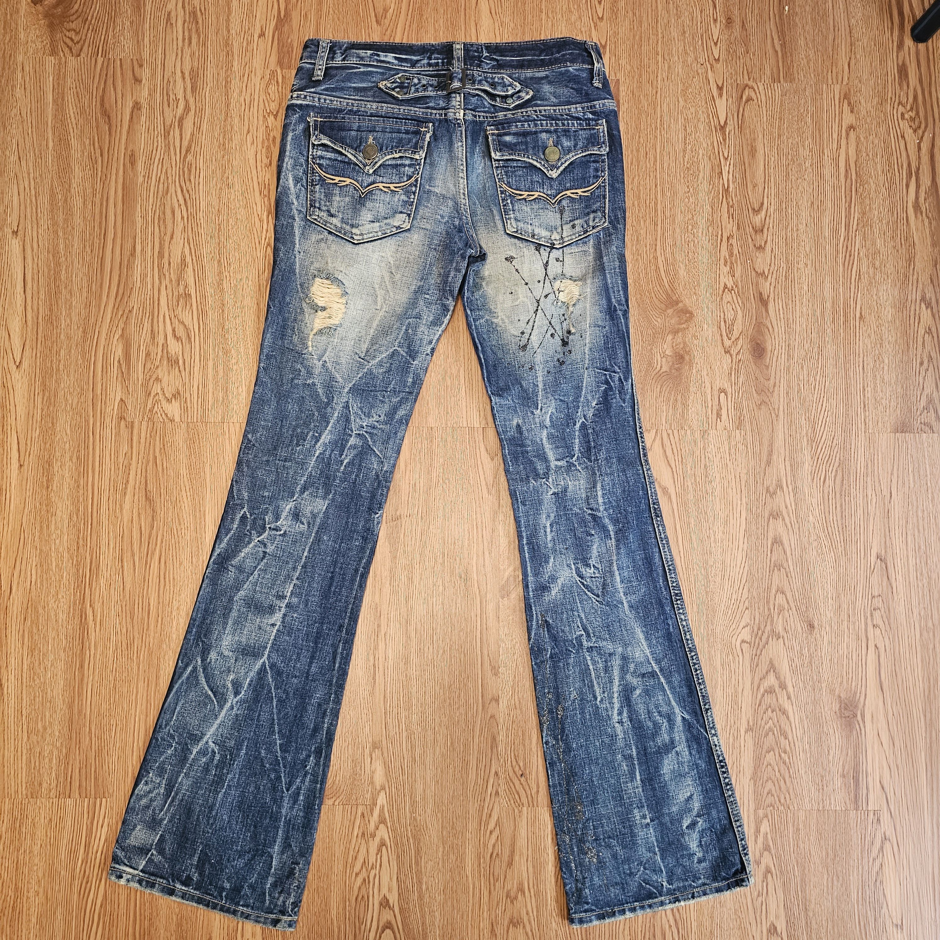 JACKROSE Vintage FUGA Mudwash Flared Jeans Size US 29 - 11 Thumbnail