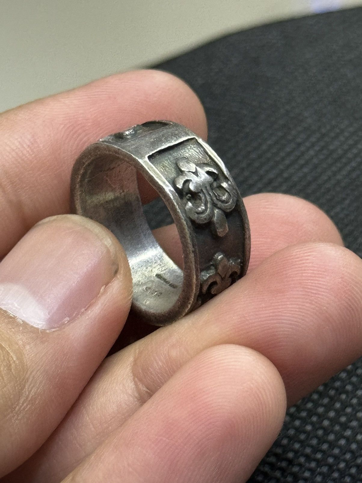 Sterling Silver × Vintage VTG STERLING SILVER 925 ENGRAVED RING SIZE 8 Size ONE SIZE - 7 Thumbnail