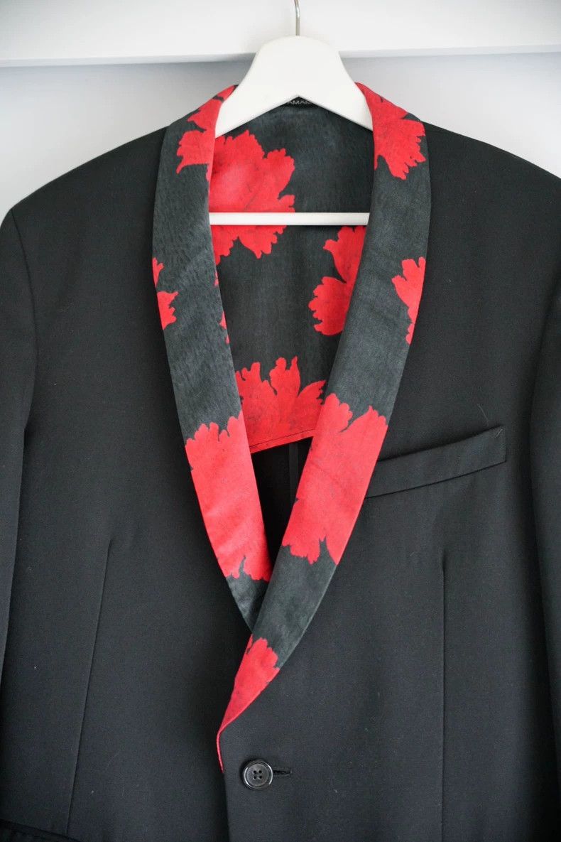 Yohji Yamamoto Yohji Yamamoto size 3 05aw peony flower silk collar suit 25 Size 38R - 4 Thumbnail