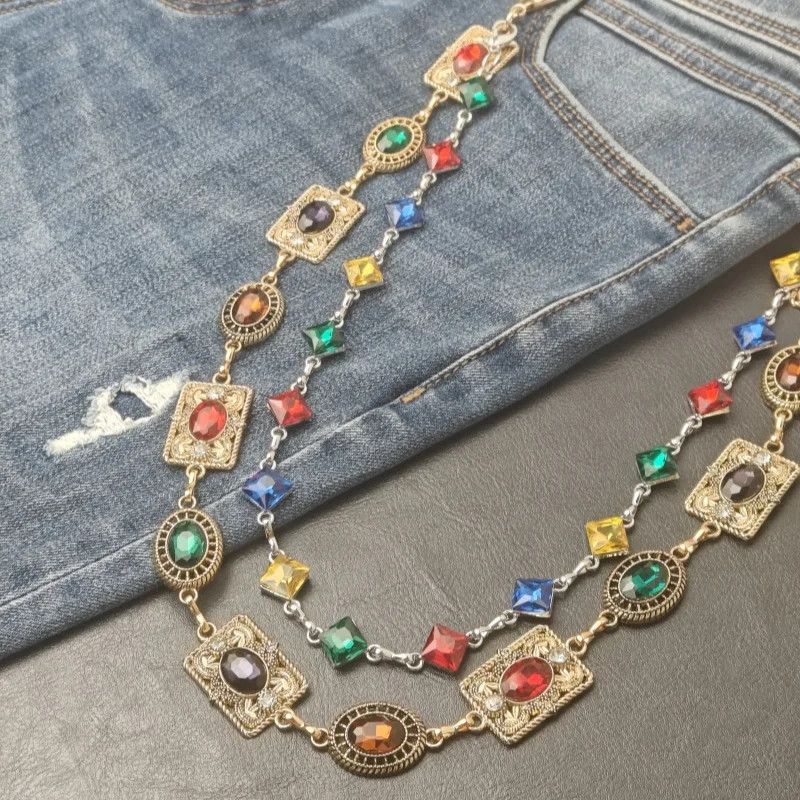 Japanese Brand retro agate colourful pants chain Size ONE SIZE - 3 Thumbnail
