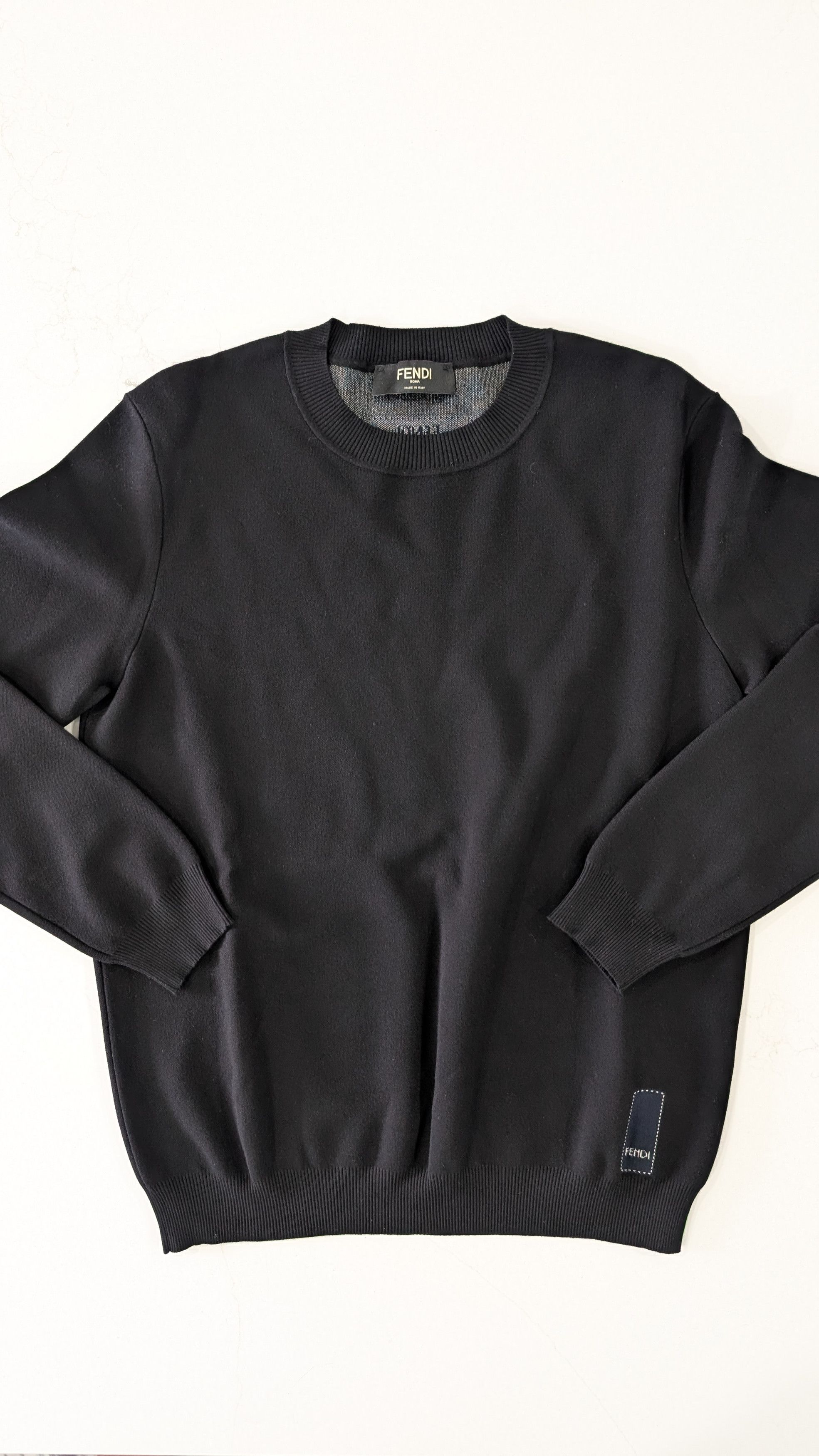 Fendi Fendi Roma Label Patch Sweater Black IT 48 Size US M / EU 48-50 / 2 - 1 Thumbnail