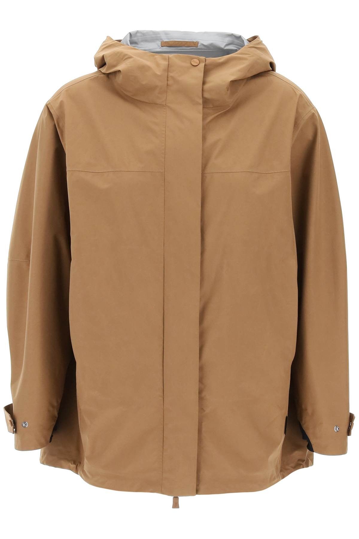 image of Herno Lightweight Gore-Tex Jacket in Arancio, Women's (Size XS)