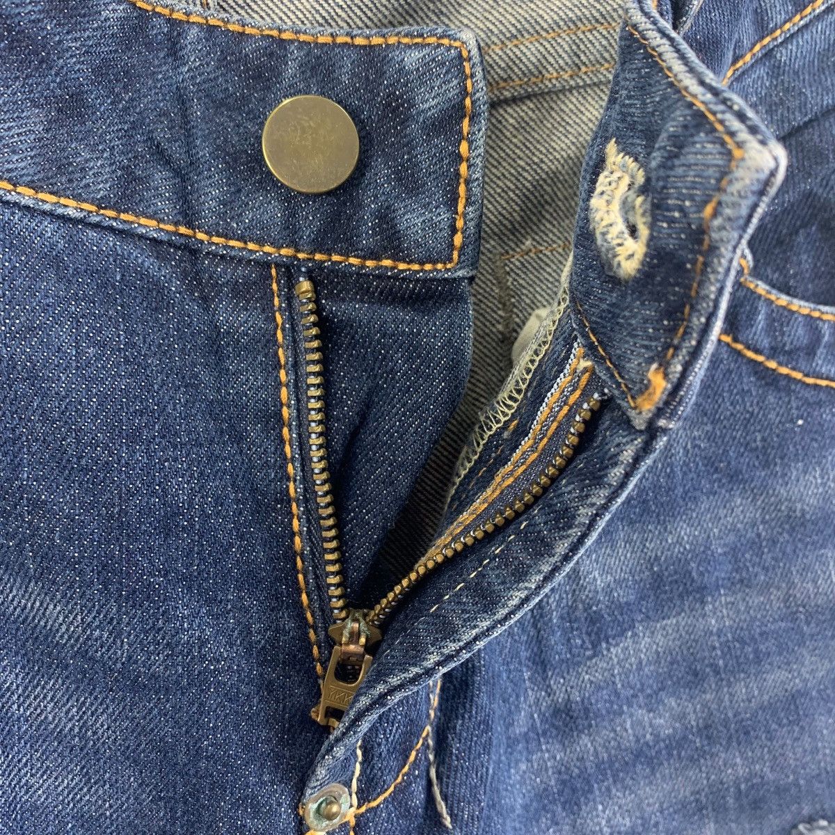 Japanese Brand HERITAGE STONE Distressed blue jeans Size US 34 / EU 50 - 13 Thumbnail