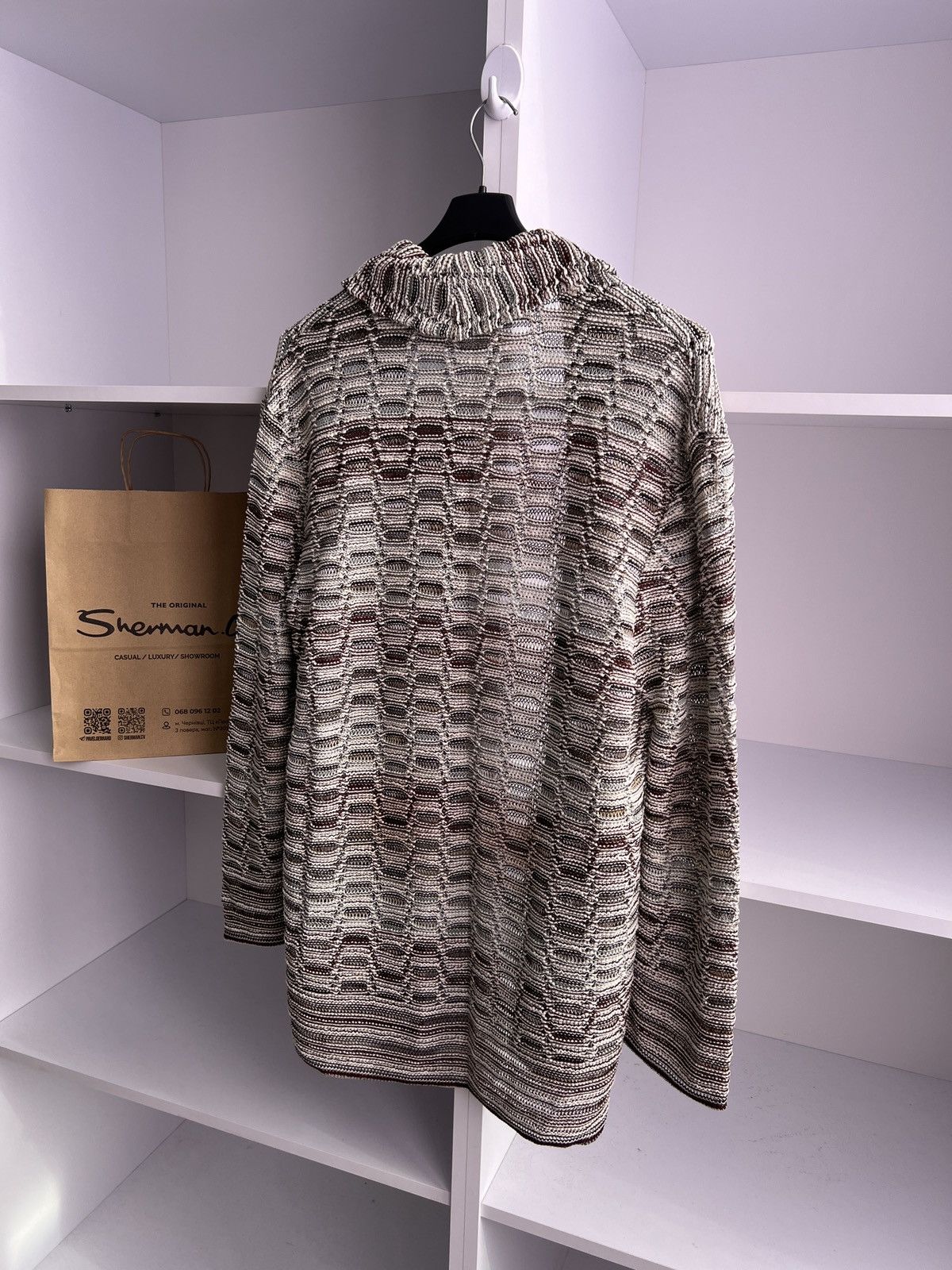 Designer × Missoni × Vintage Vintage Missoni Sport Patterned Buttoned women’s Cardigan Size L / US 10 / IT 46 - 14 Thumbnail