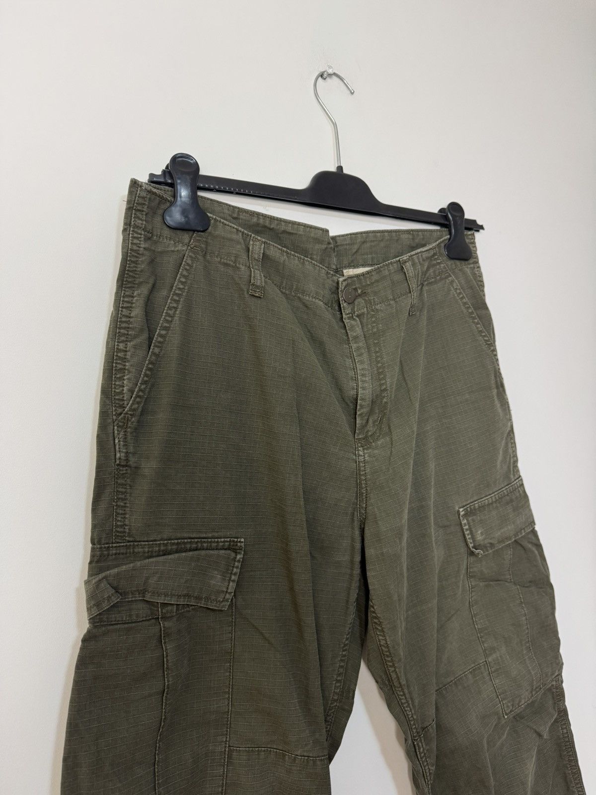 Carhartt Vintage carhartt cargo khaki pants parachute Size US 33 - 5 Thumbnail