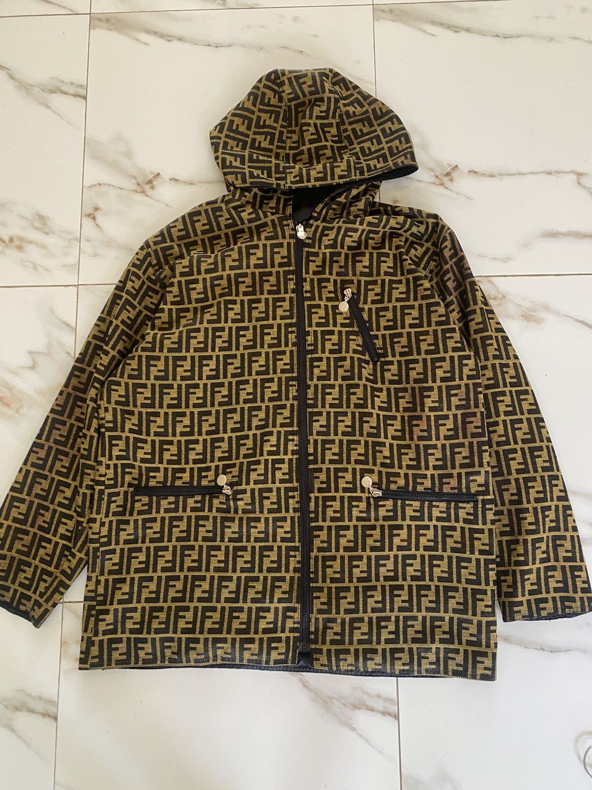 Vintage Fendi Zucca Reversible Fendi Jacket FENDI】Rare 90s Zucca