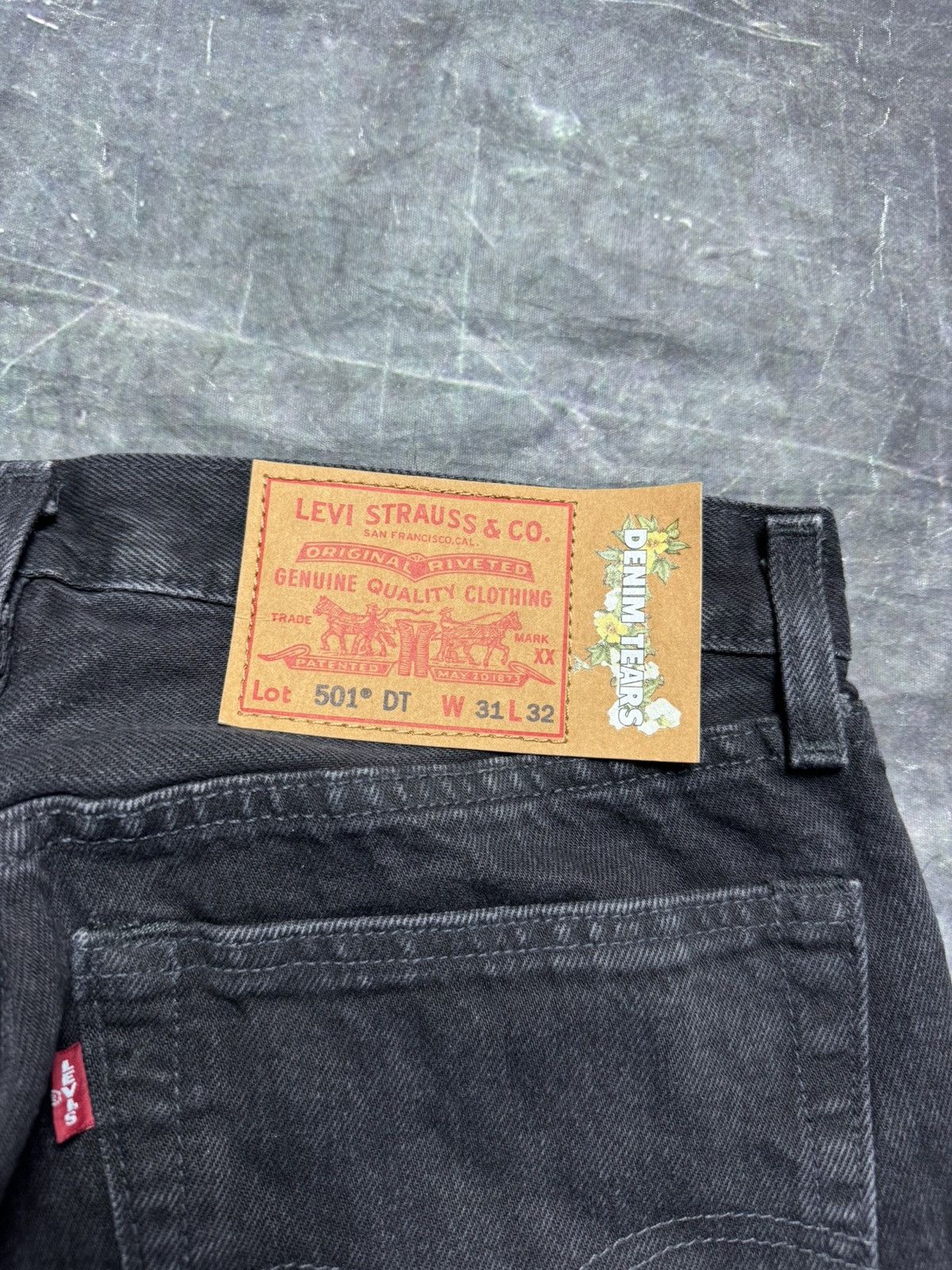 DENIM TEARS × Levi's Denim Tears Levis Rocker Studded Jeans in Black Size US 31 - 11 Thumbnail