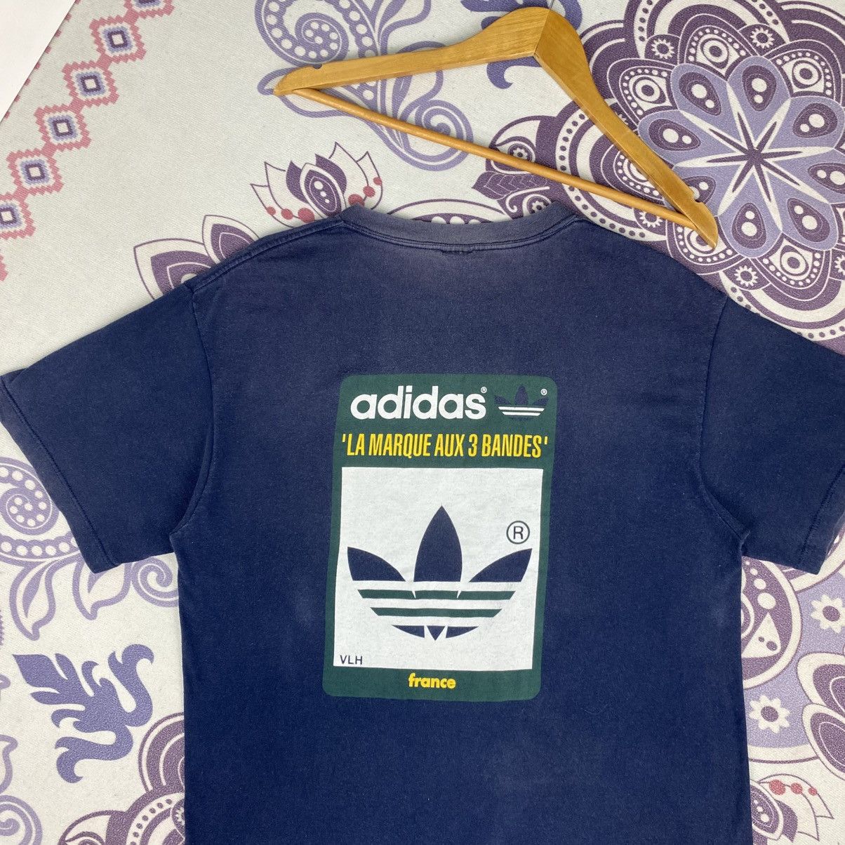 Adidas Rare🔥Vintage Adidas Sun Faded Shirt Big Logo Spell Out Size US L / EU 52-54 / 3 - 8 Thumbnail
