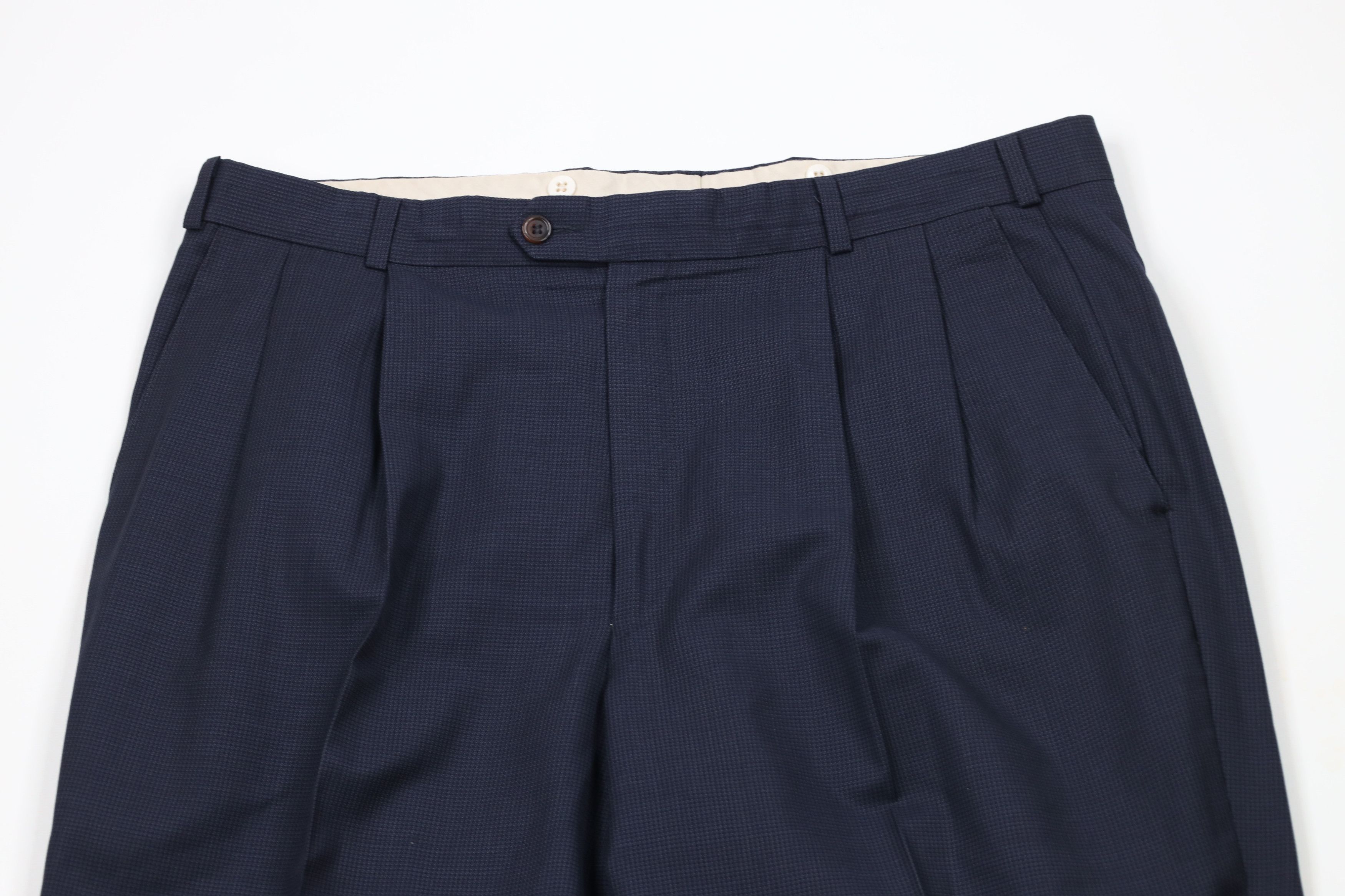 Vintage Vintage 90s Streetwear Wool Blend Wide Leg Chino Pants Size US 36 / EU 52 - 2 Thumbnail