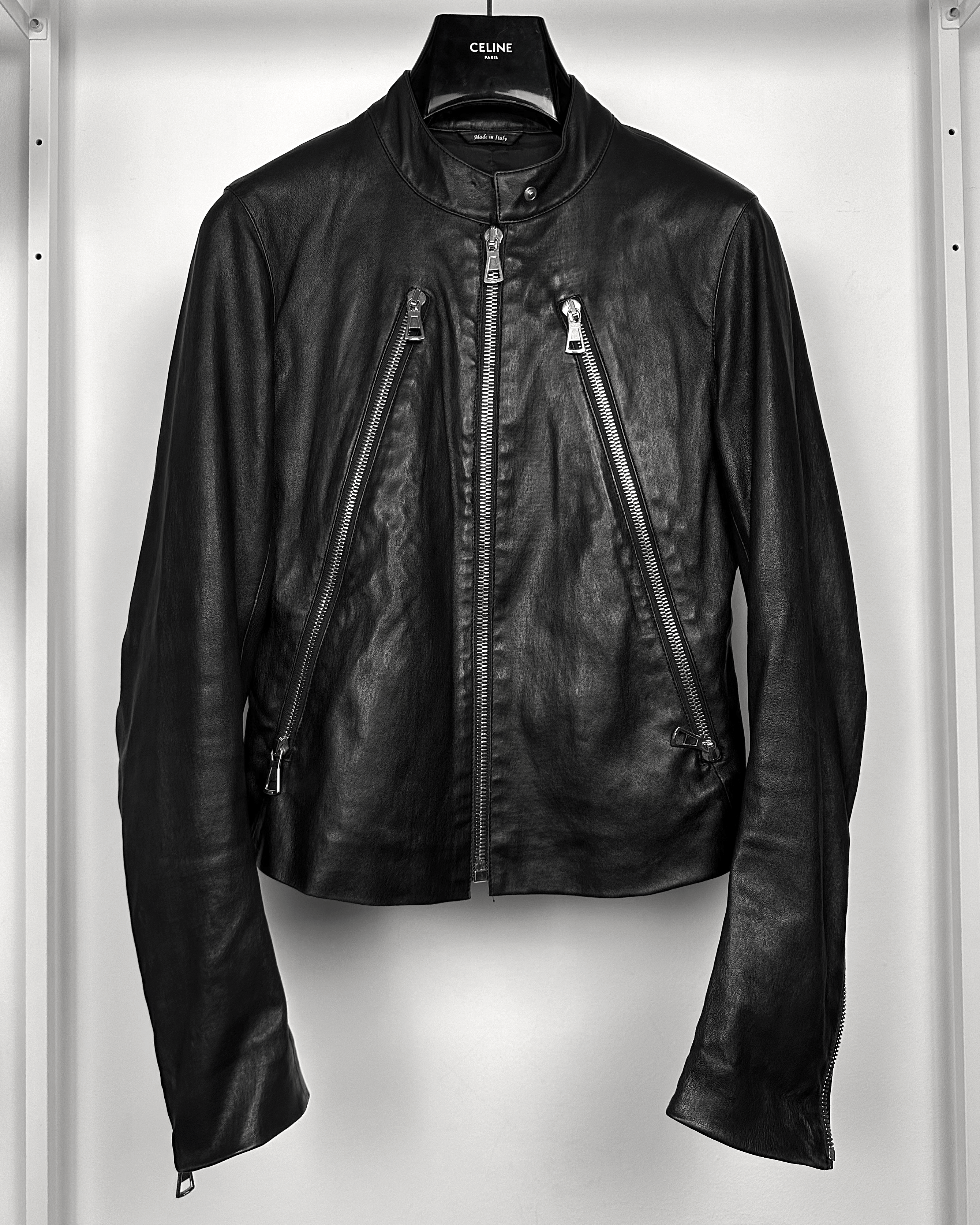 Maison Margiela Maison Margiela 5 Zip Leather Jacket Size US S / EU 44-46 / 1 - 3 Thumbnail