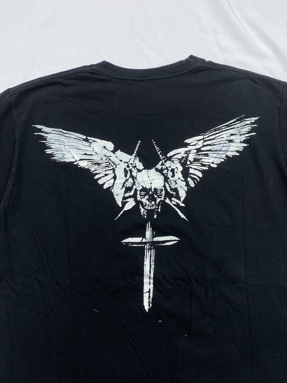 Hanes distressed Hanes wings gothic skull tee ifsix lgb style Size US M / EU 48-50 / 2 - 4 Thumbnail